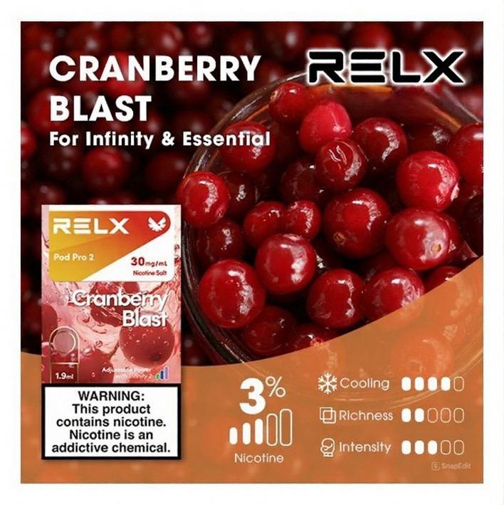 relx拋棄式煙彈蔓越莓口味 relx拋棄式煙彈蔓越莓口味