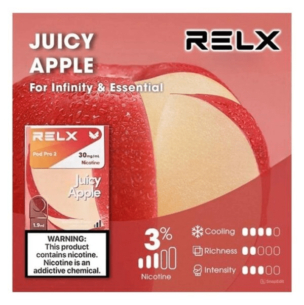쥬시애플RELXPOD-600x601-Photoroom relx拋棄式煙彈紅蘋果口味